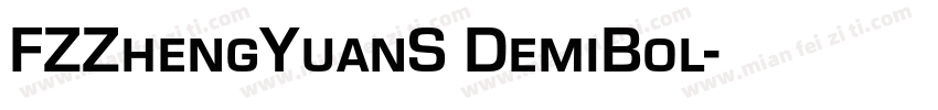 FZZhengYuanS DemiBol字体转换